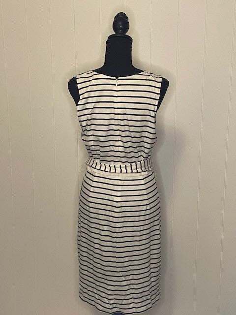 Size 10 - The Loft Sleeveless Stripe Dress