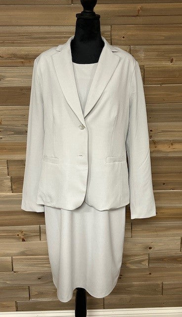 *CLEARANCE* Size 12 - Chadwicks gray dress with jacket NWOT