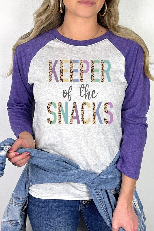 Mother's Day Keeper of the Snacks Graphic Raglan