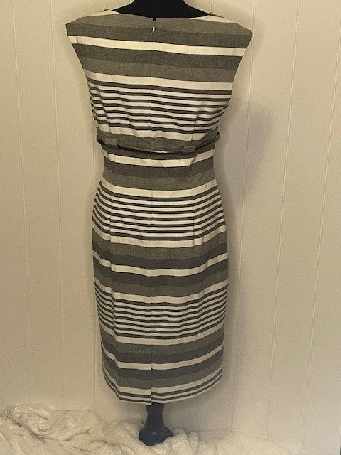 Size 6 - Calvin Klein Gray Stripe dress