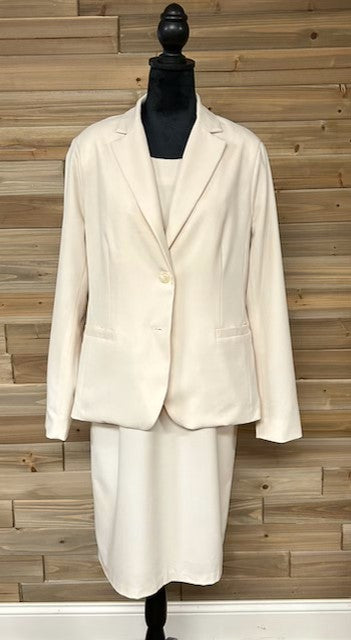 *CLEARANCE* Size 12 - Chadwicks cream dress/jacket NWOT